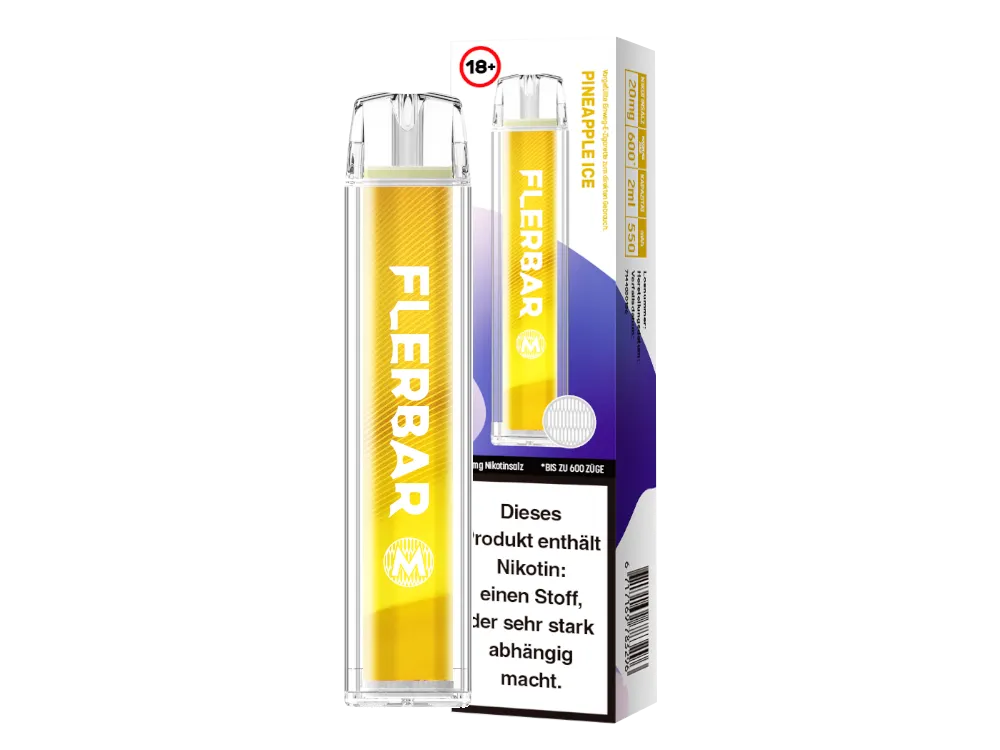 Flerbar M E-Shisha 600 - Pineapple Ice 20mg 2ml