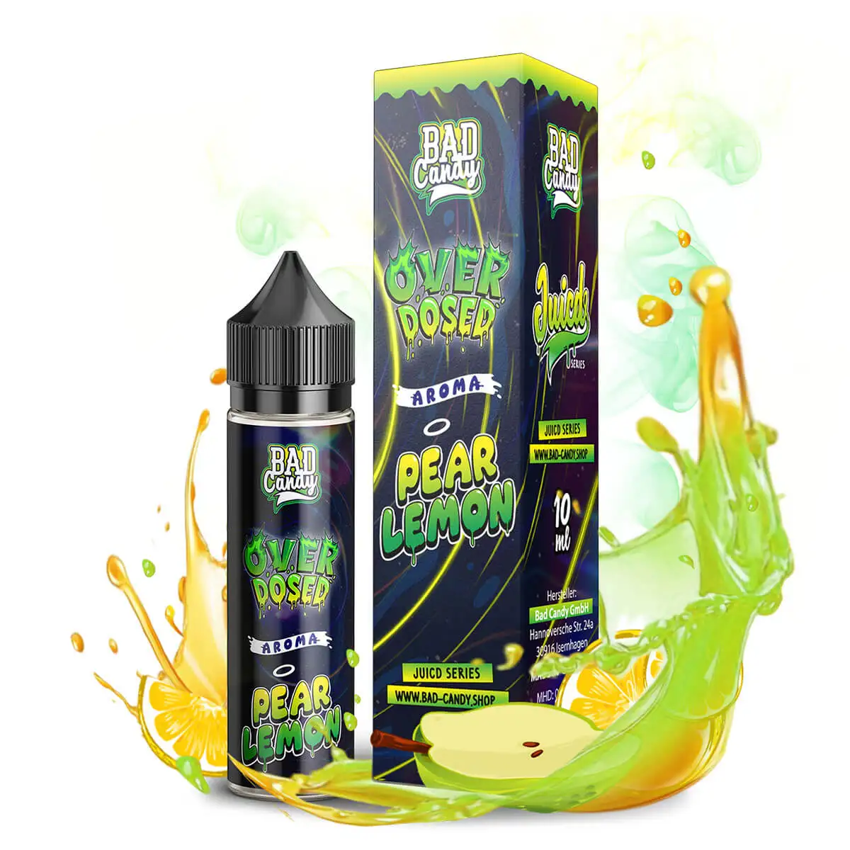 Bad Candy Overdosed, Pear Lemon 10ml Aroma Longfill