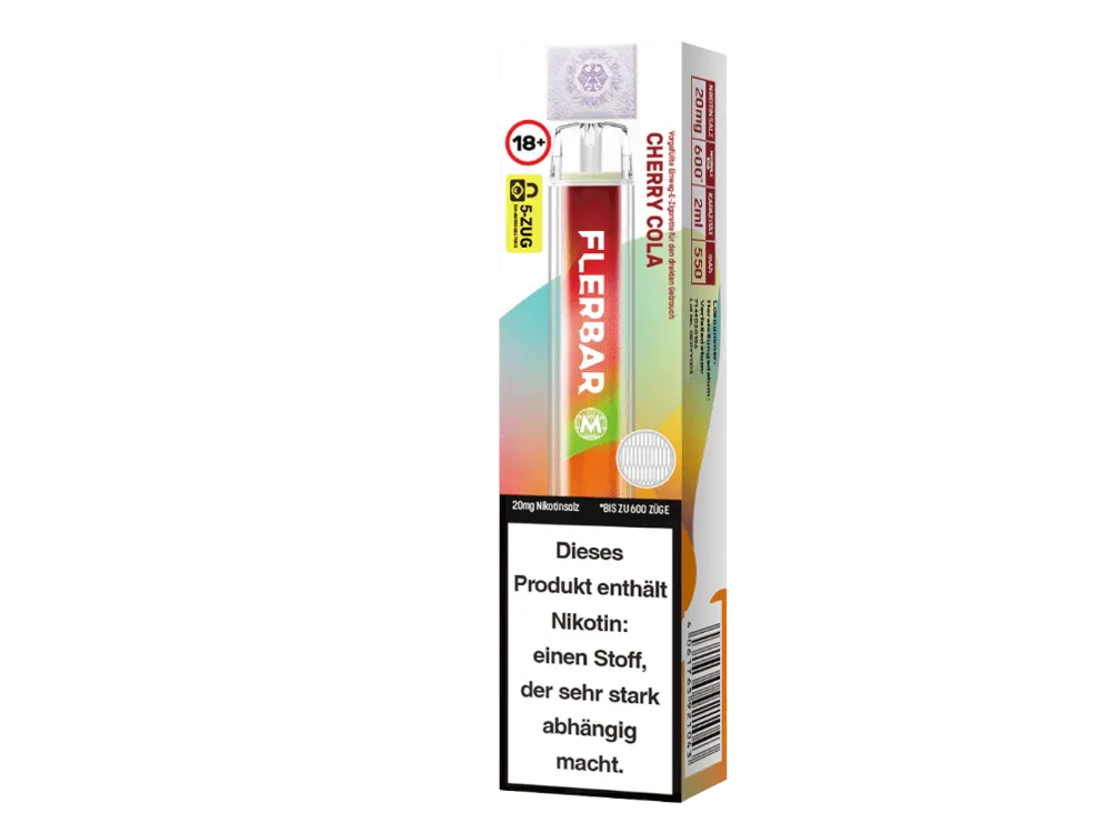 Flerbar M E-Shisha 600 - Cherry Cola 20mg 2ml