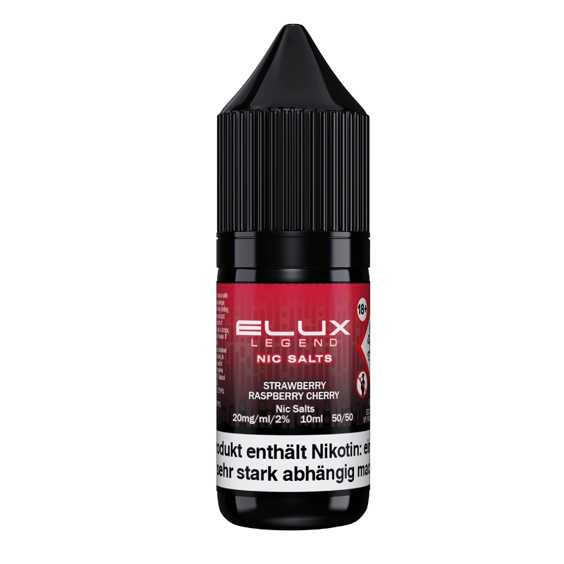 Elux Nic Salts 10ml - Strawberry Raspberry Cherry 10mg