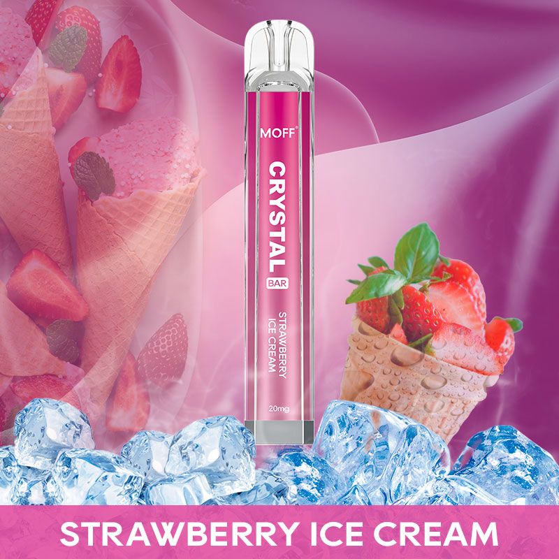 Moff Crystalbar Einweg E-Zigarette - Strawberry Ice 20mg