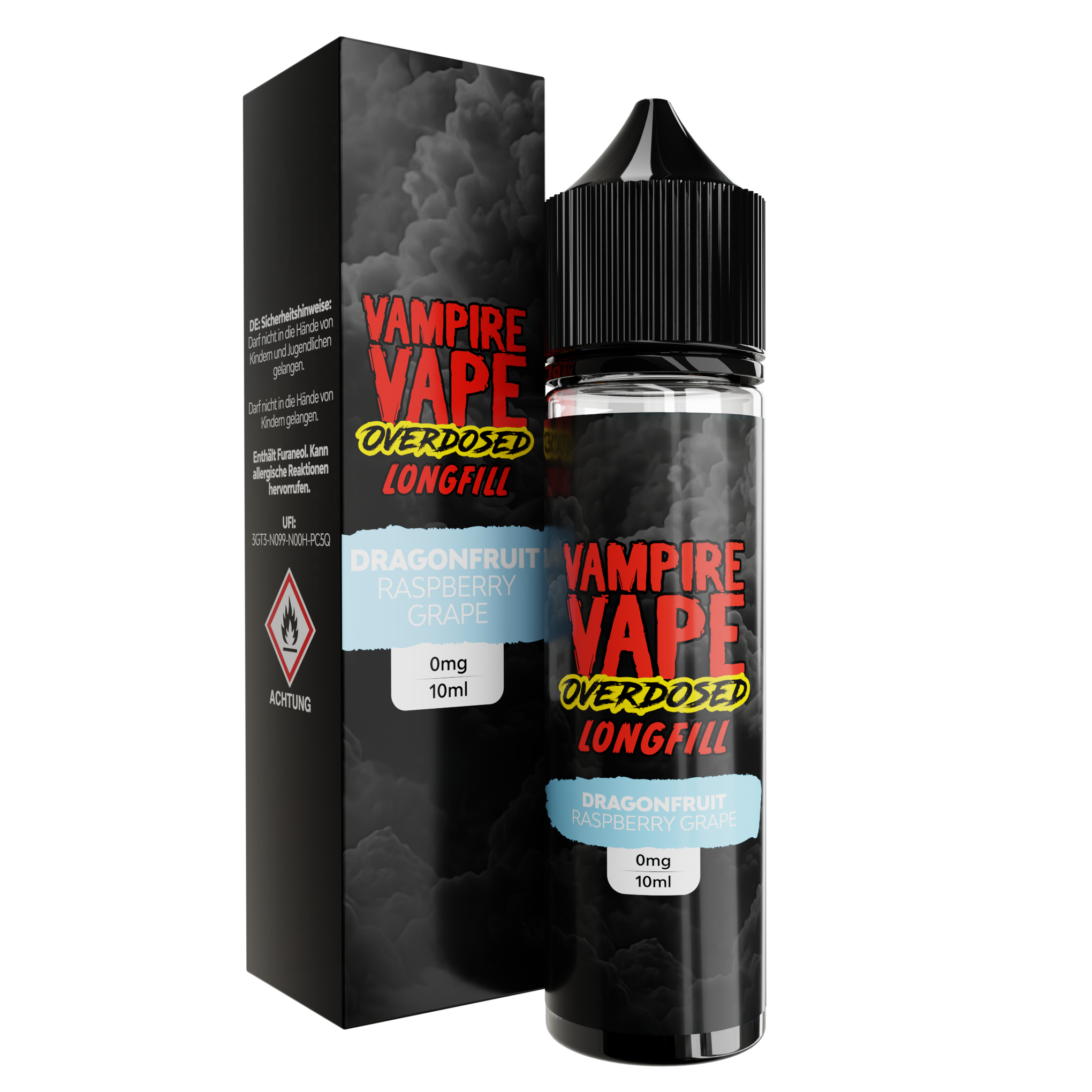Vampire Vape Overdose Longfill -  Dragonfruit Raspberry Grape 10ml