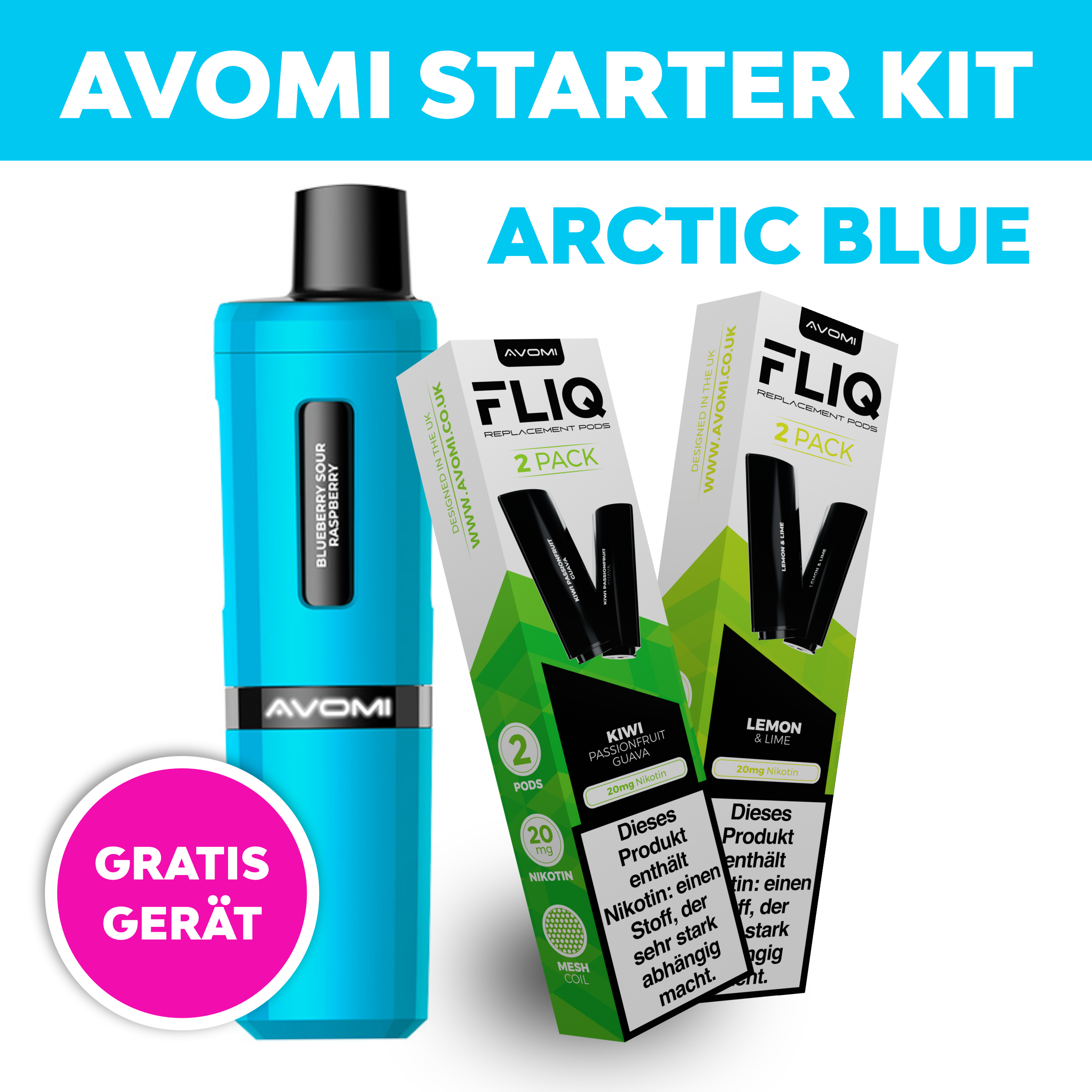 Avomi Fliq Bundle Arctic Blue