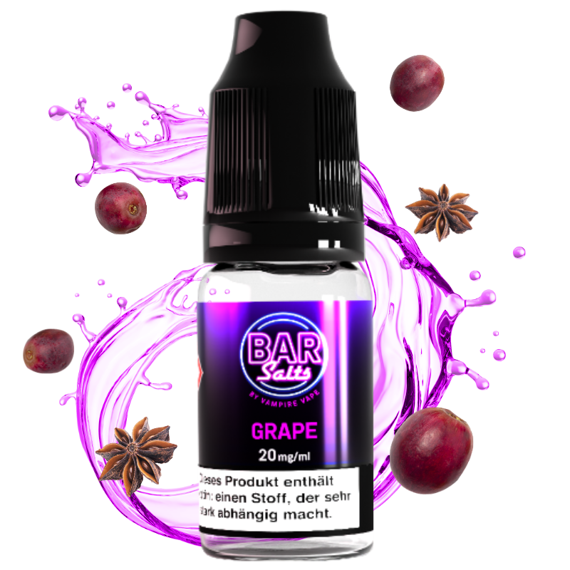 Vampire Vape Bar Salts - Grape 10ml 10mg