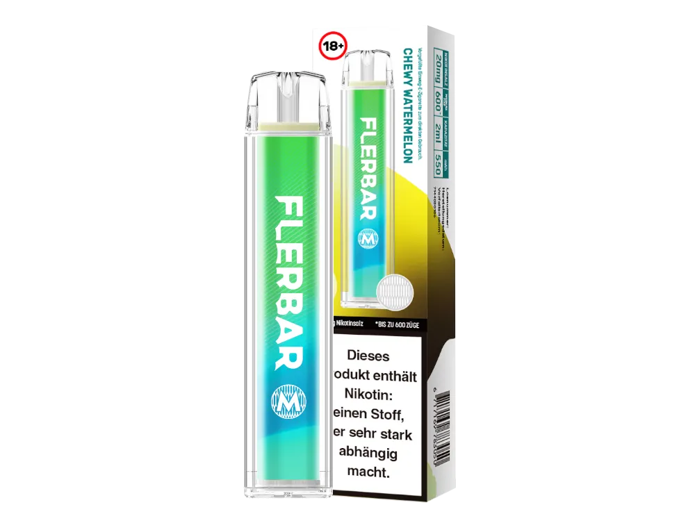 Flerbar M E-Shisha 600 - Chewy Watermelon 20mg 2ml 