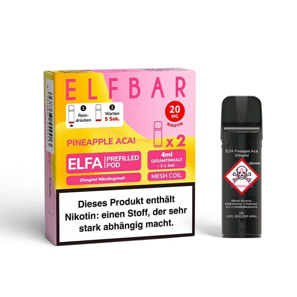 Elfbar, ELFA CP Prefilled Pod, Pineapple Acai 20mg Elfbar, ELFA CP Prefilled Pod, Pineapple Acai 20mg