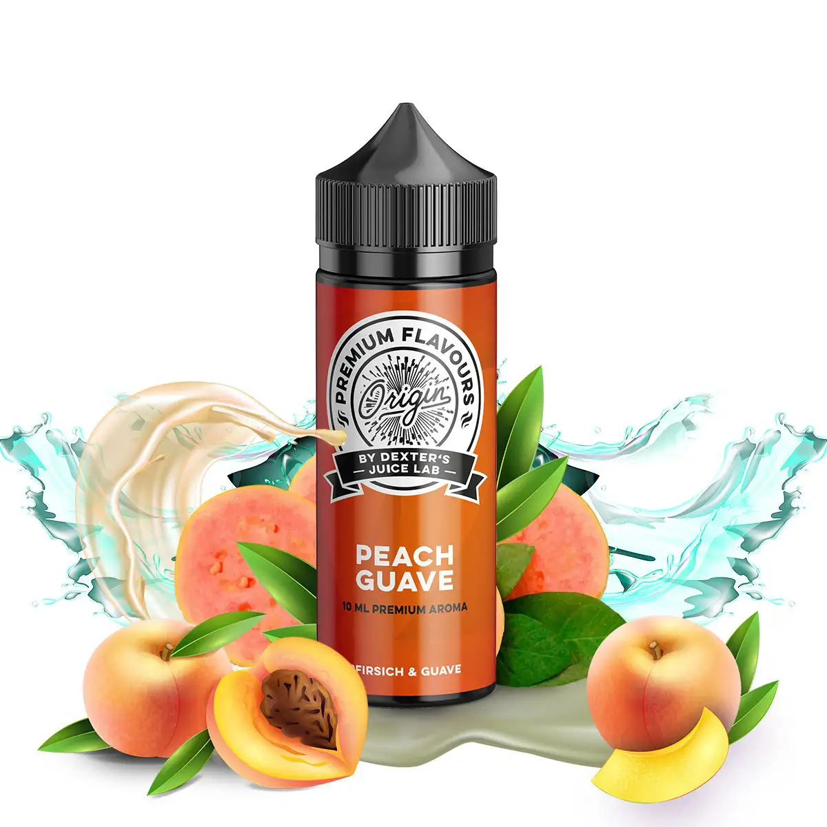 Dexter's Juice Lab, Origin Peach Guave 10ml Longfill