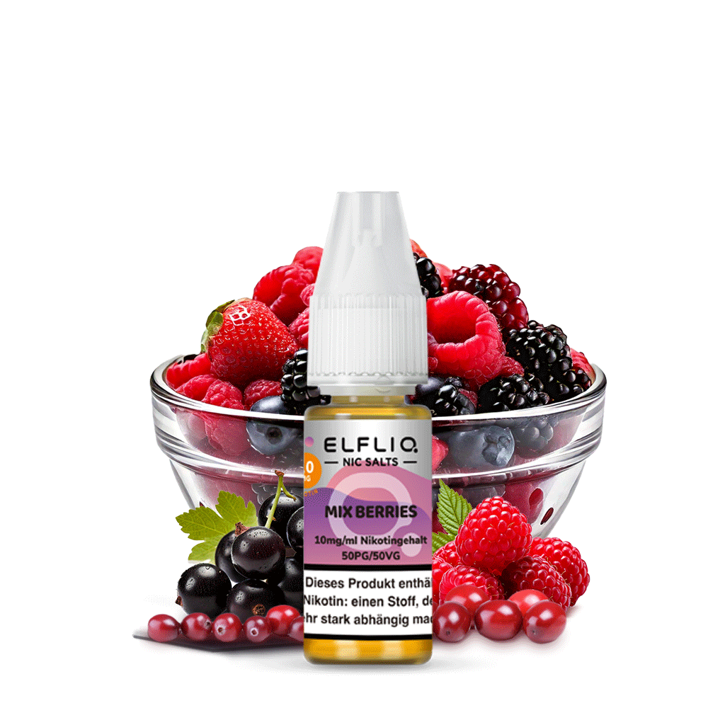 ELFLIQ, Mix Berries Nikotinsalzliquid 10ml 10mg