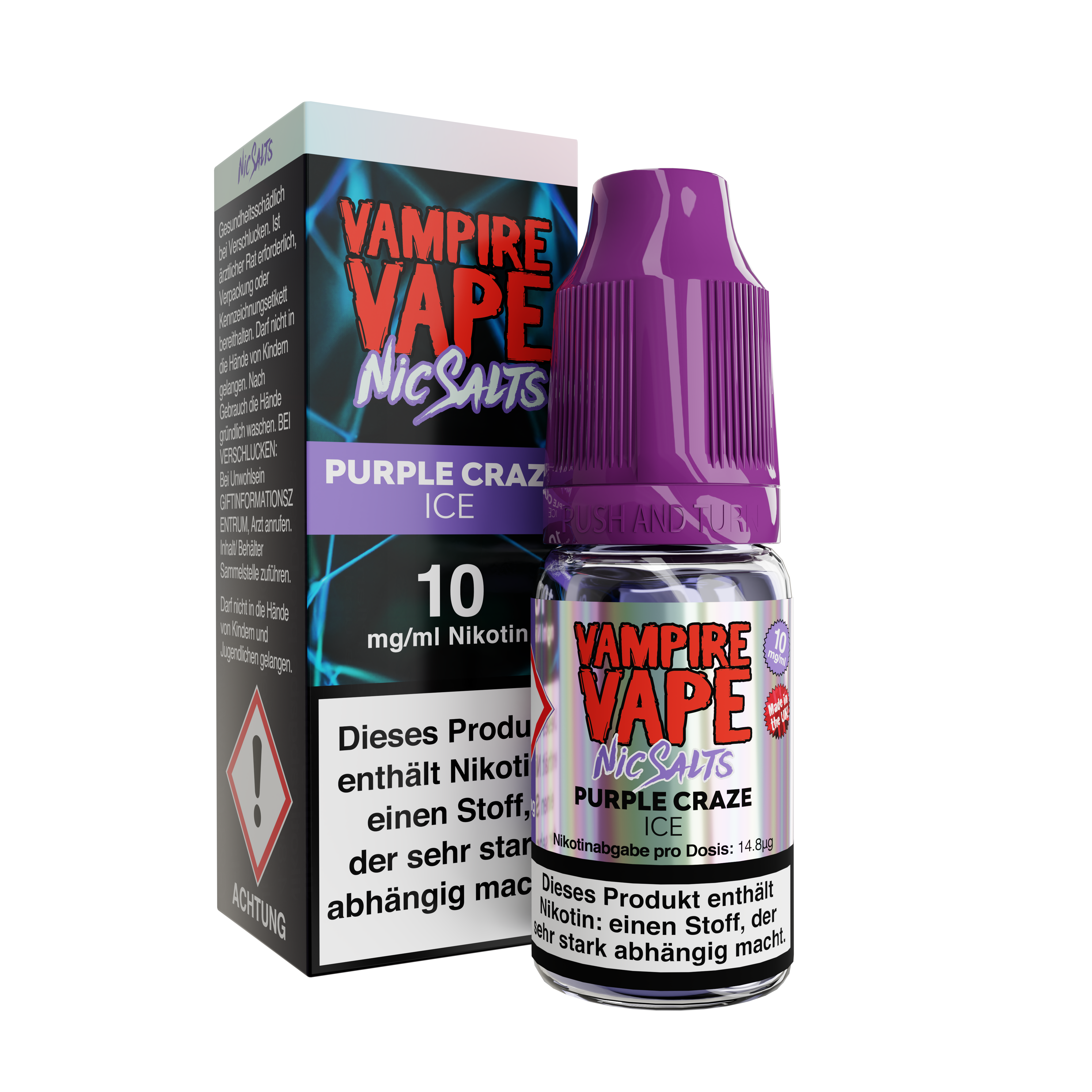 Vampire Vape - Purple Craze Ice - 10ml Nic Salts - 10mg