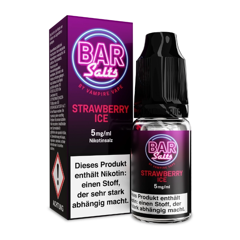 Vampire Vape Bar Salts - Strawberry Ice 10ml 5mg