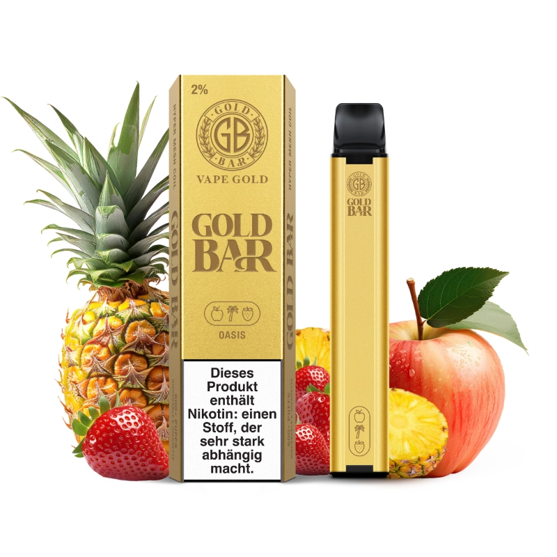 Gold Bar Einweg E-Zigarette 2ml - Oasis 20mg