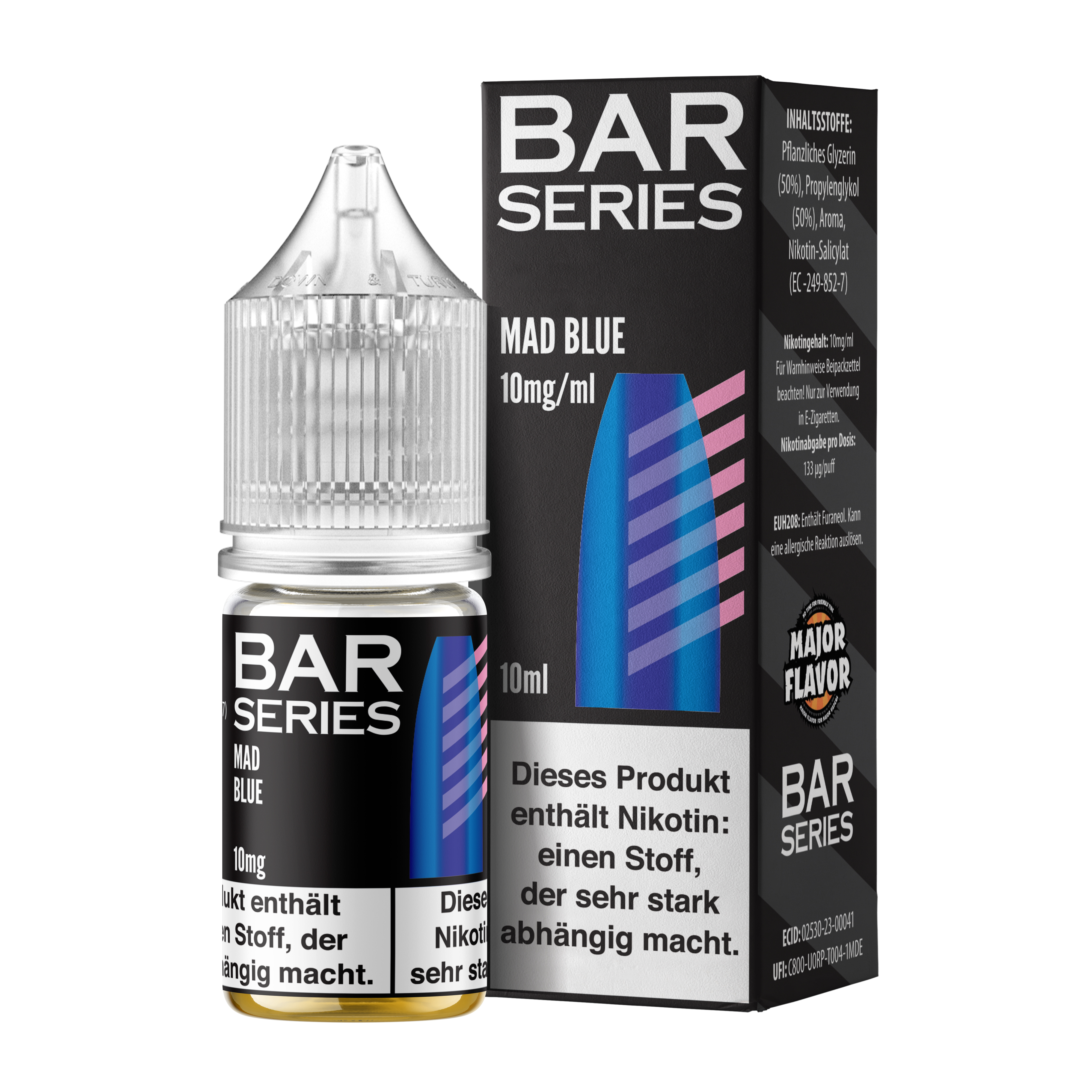  Bar Series - Nic Salt - Mad Blue - 10ml 10mg