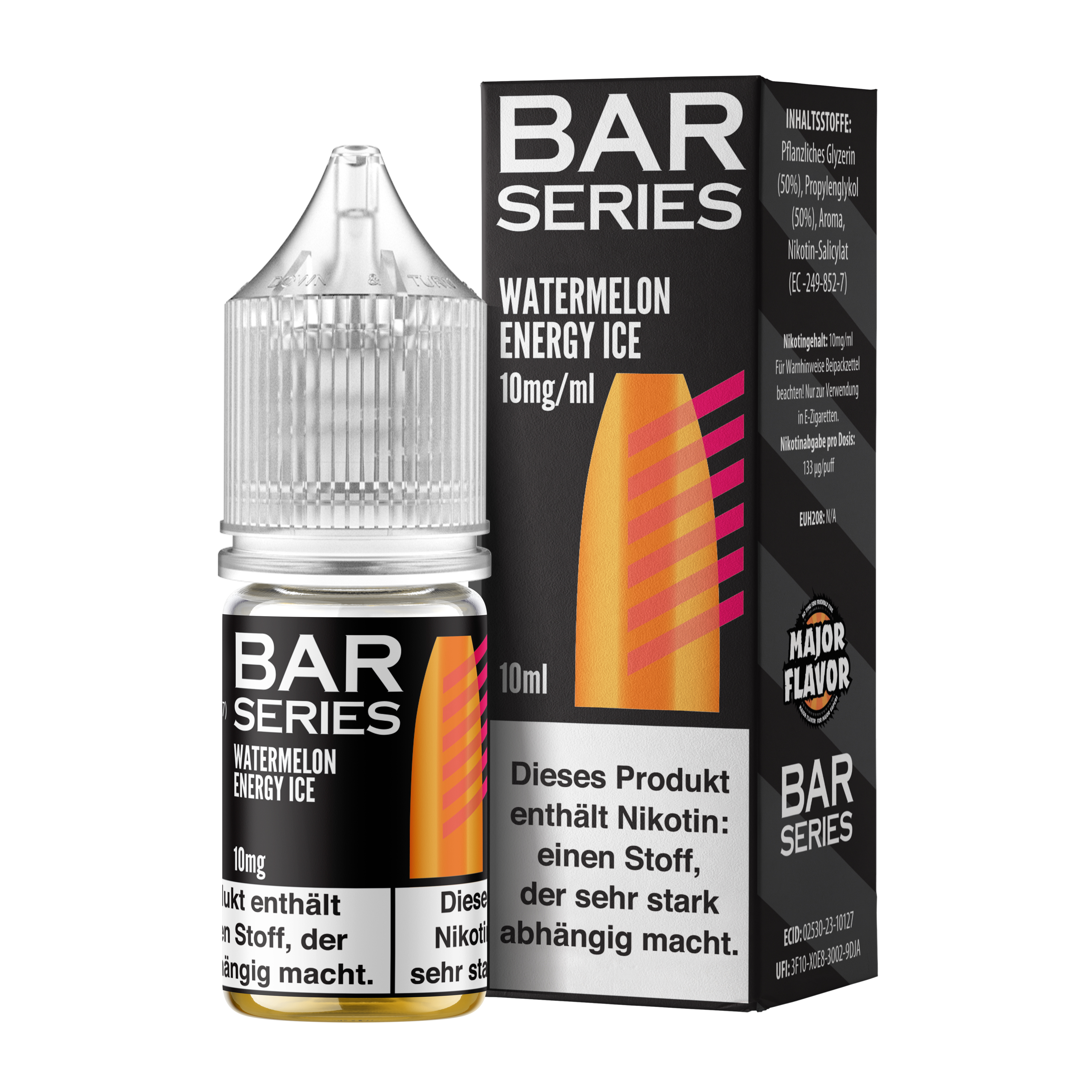  Bar Series - Nic Salt - Watermelon X Energy Ice - 10ml 10mg