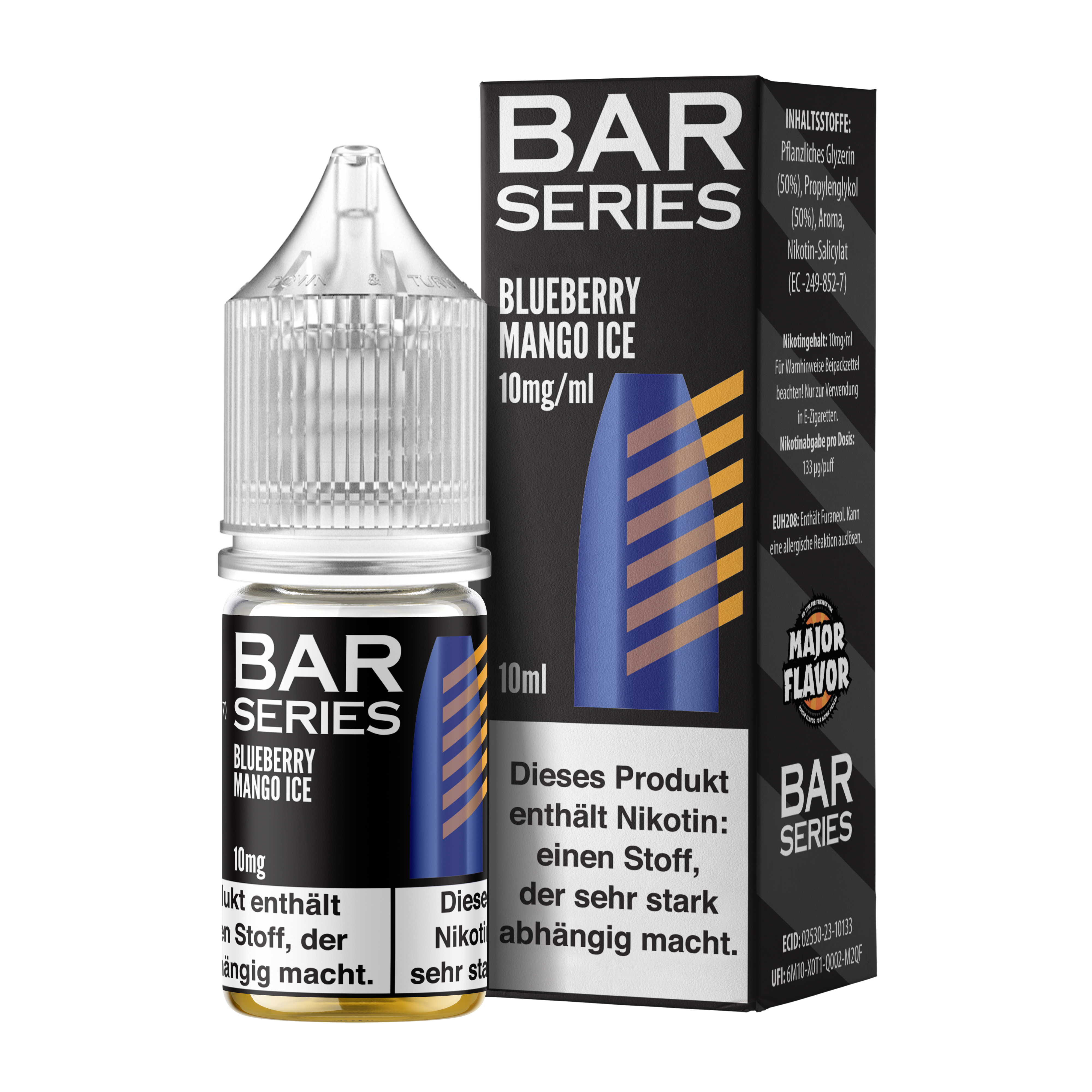  Bar Series - Nic Salt - Blueberry Ice X Mango - 10ml - 10mg