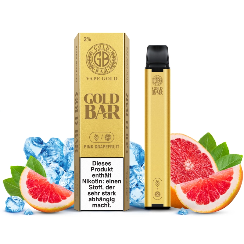Gold Bar Einweg E-Zigarette 2ml - Pink Grapefruit 20mg