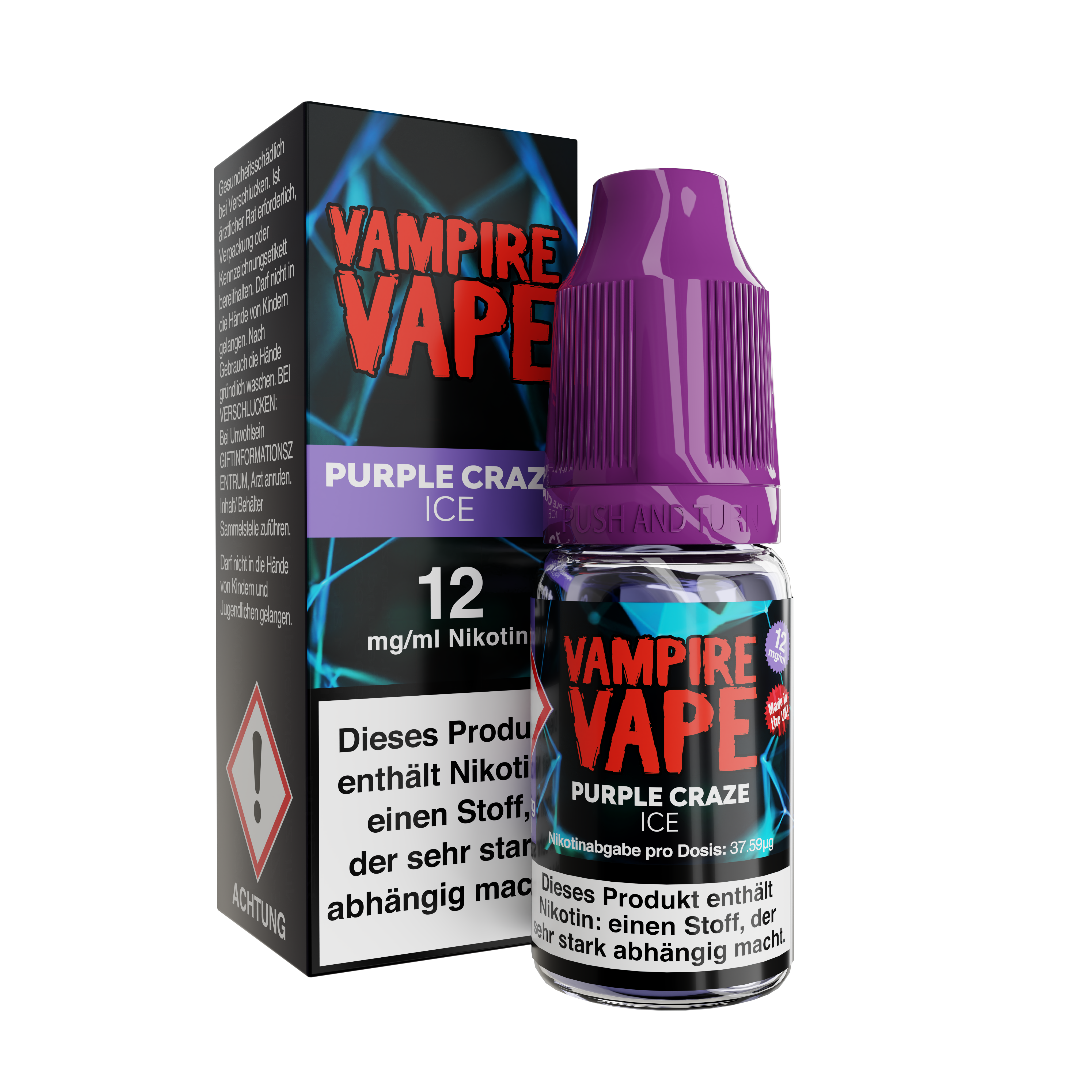 Vampire Vape 10ml - Purple Craze Ice - 12mg