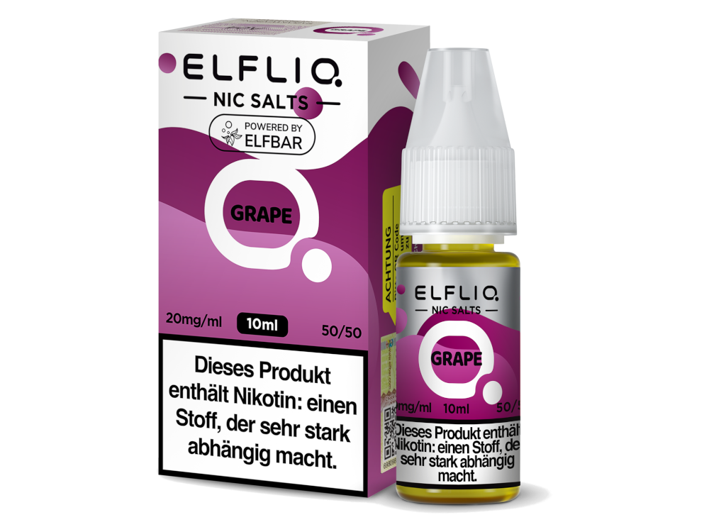 ELFLIQ, Grape, Nikotinsalz Liquid 10mg 10ml